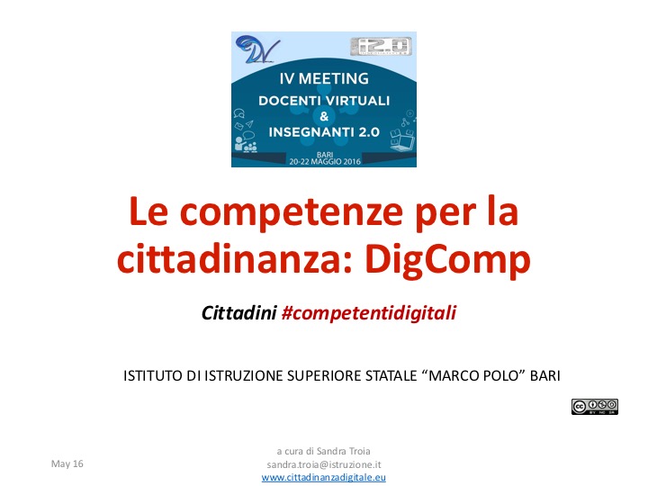 DigComp DigCompOrg cittadinanza digitale competenze digitali